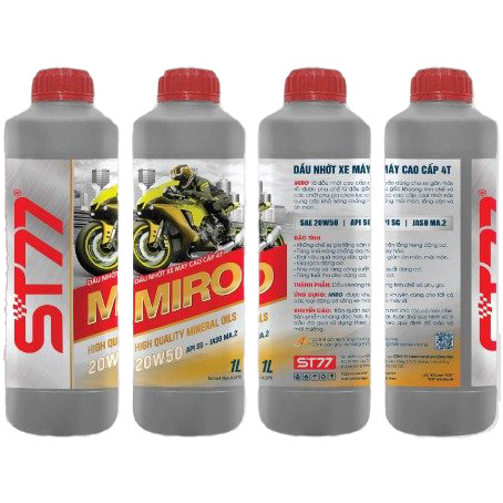 Dầu nhớt xe gắn máy số Miro dung tích 1,0L
