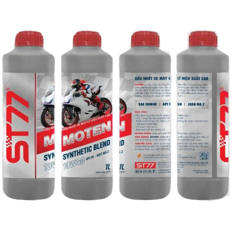 Dầu nhớt xe gắn máy số cao cấp ST77 Moten dung tích 1,0L